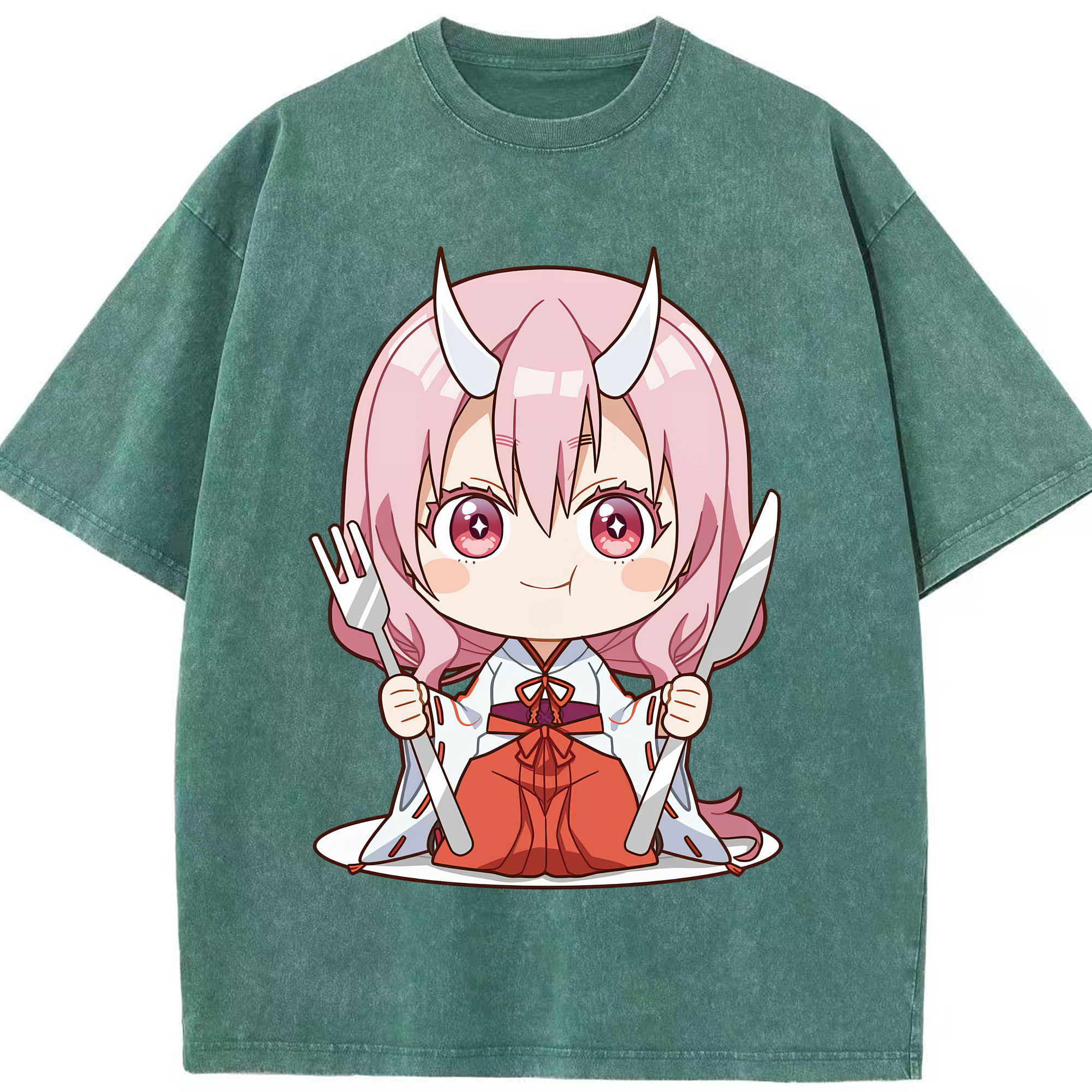 （画像用） 転スラ Regarding Reincarnated to Slime 綿100% ヴィンテージ風 半袖Tシャツ（フロントプリント）